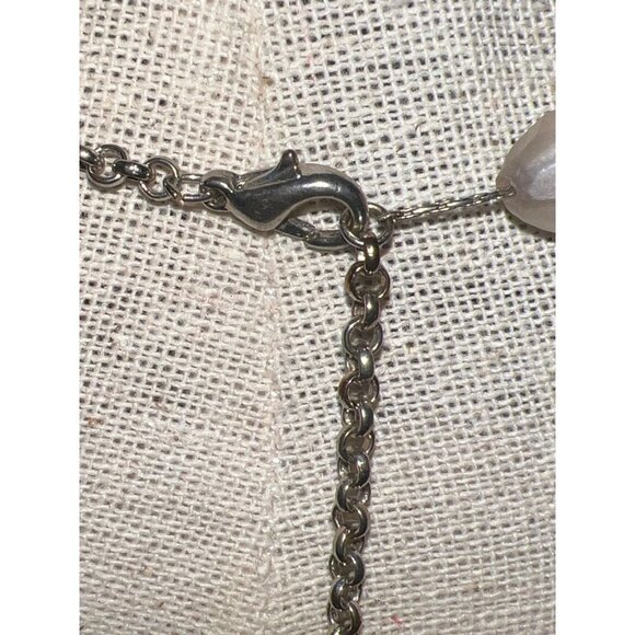 Stone And Cat Eye Necklace -- 18" - Picture 7 of 9